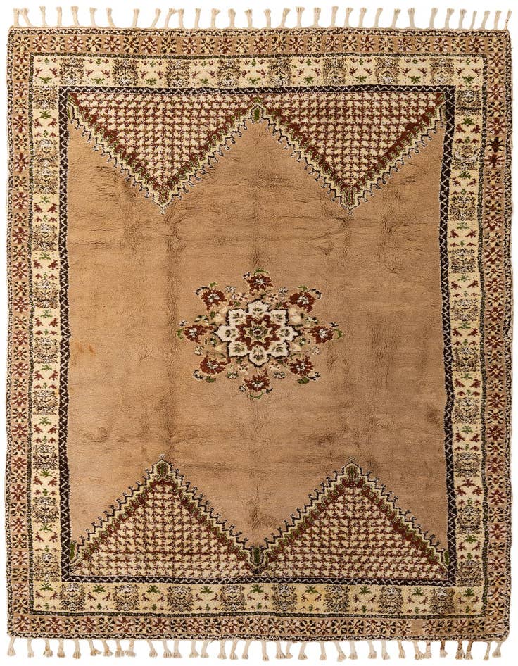 Detail image of 8' x 12' 1 Hand Knotted Moroccan Wool Rug