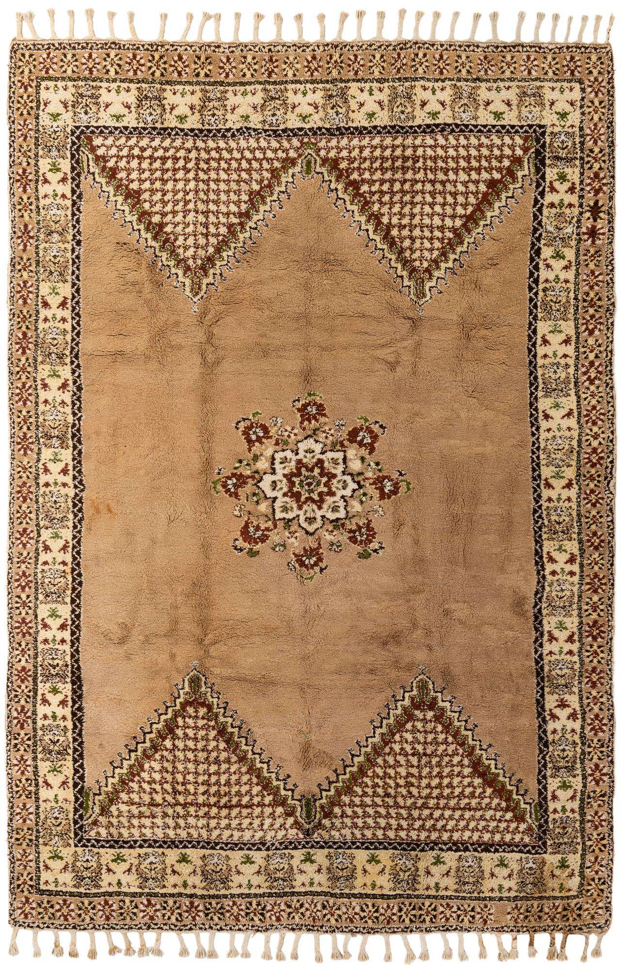 8' x 12' 1 Hand Knotted Moroccan Wool Rug