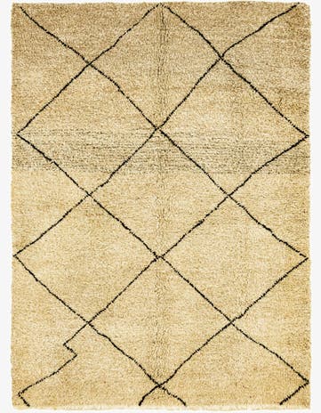 5' 8 x 7' 7 Hand Knotted Moroccan Wool Rug