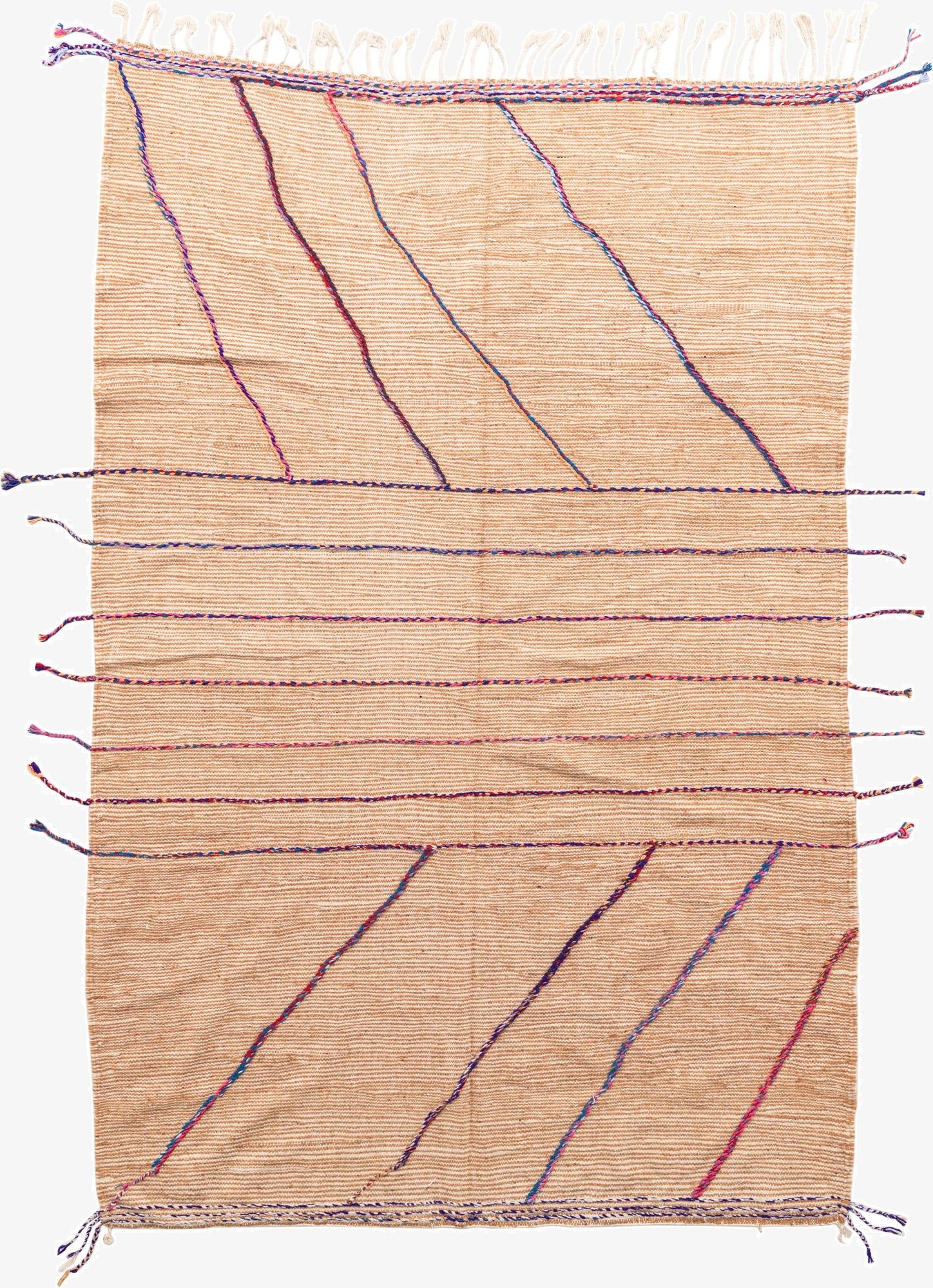 6' 3 x 9' 6  Hand Knotted Moroccan Wool Rug