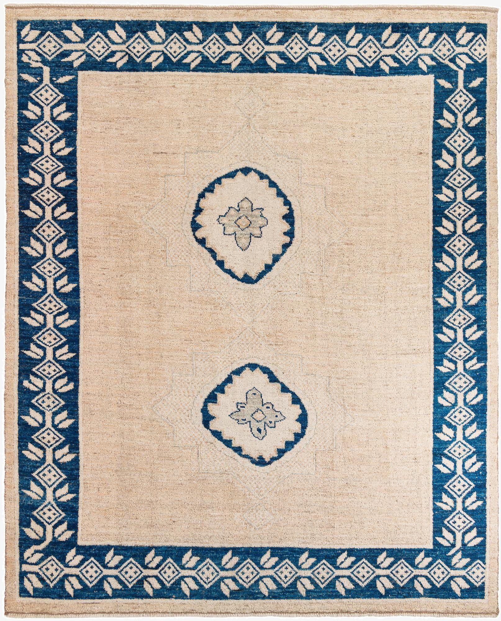 9' 1 x 12' 3  Hand Knotted Moroccan Wool Rug