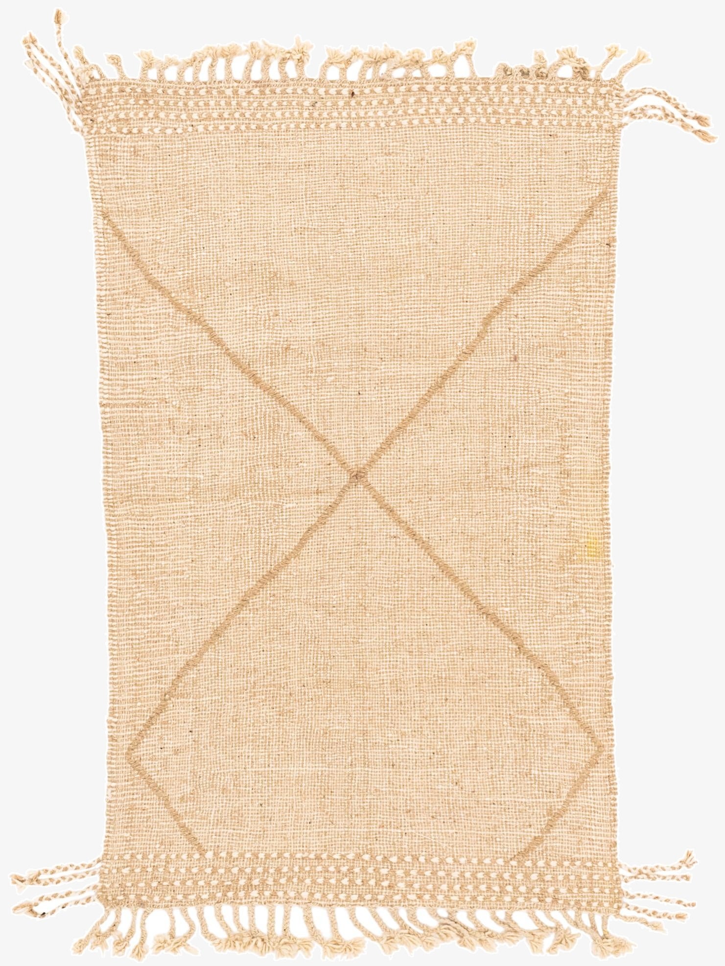 3' 1 x 4' 11  Hand Knotted Moroccan Wool Rug