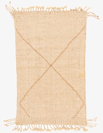 3' 1 x 4' 11 Hand Knotted Moroccan Wool Rug