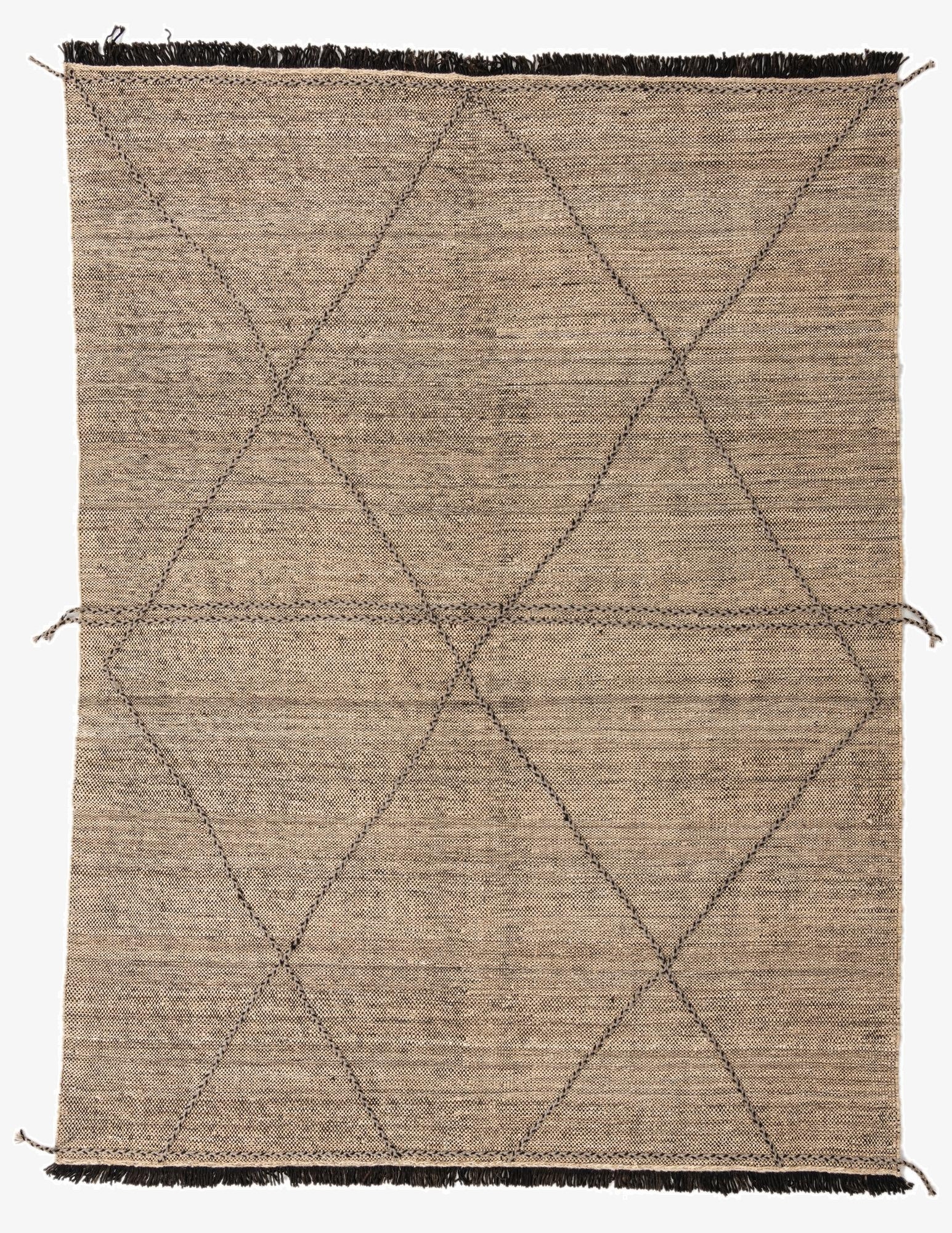 7' 3 x 9' 7  Hand Knotted Moroccan Wool Rug