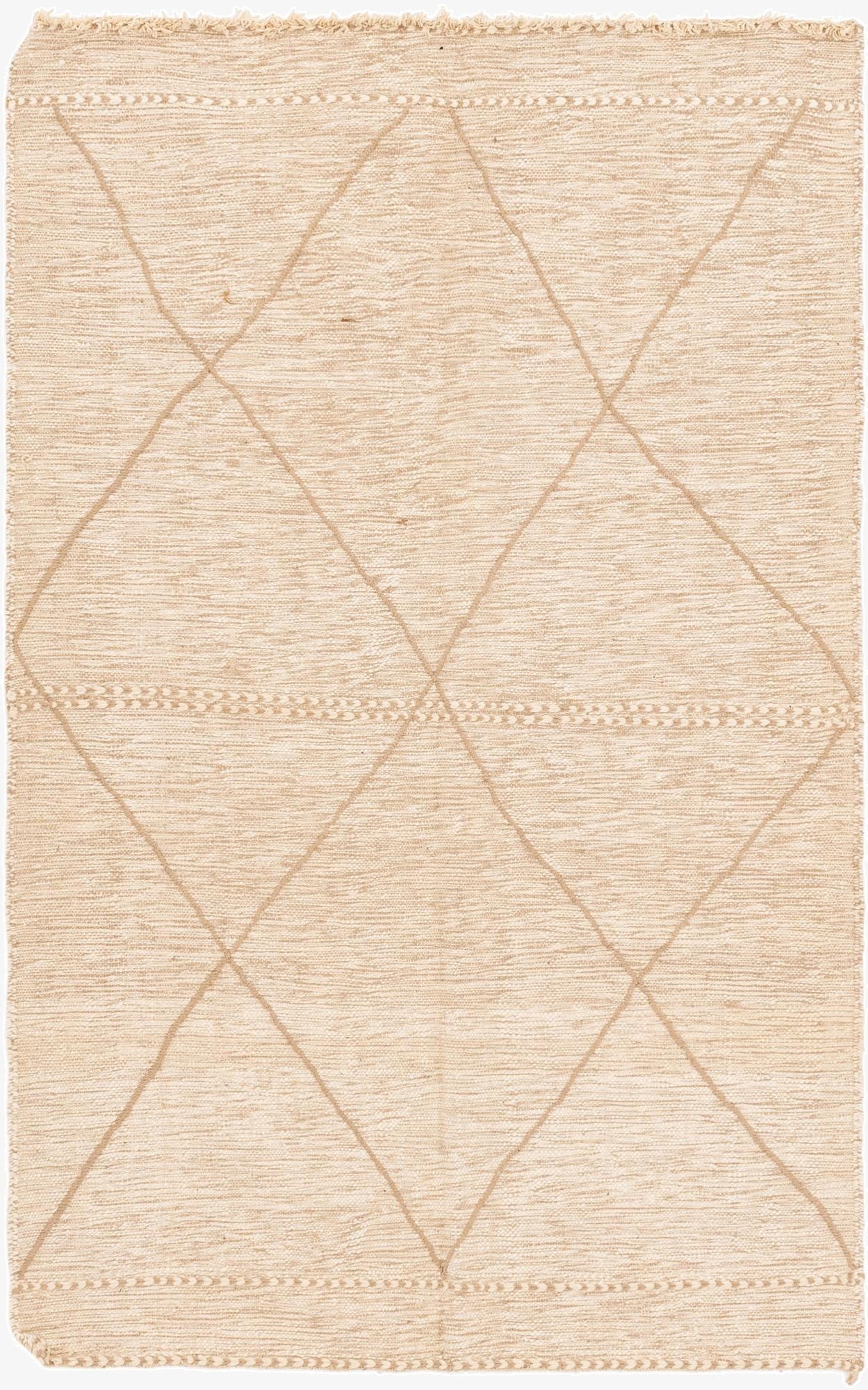 5' 3 x 8' 6  Hand Knotted Moroccan Wool Rug