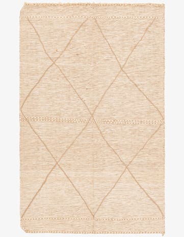 5' 3 x 8' 6 Hand Knotted Moroccan Wool Rug