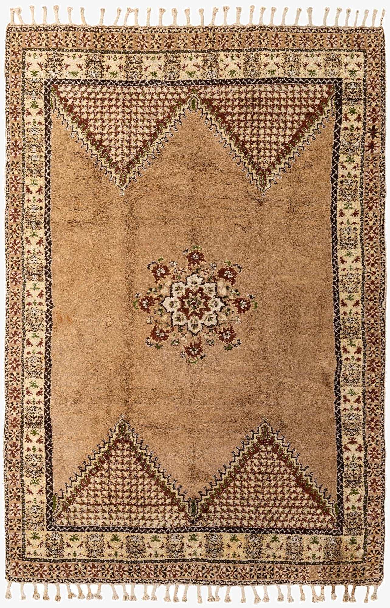 8' x 12' 1  Hand Knotted Moroccan Wool Rug