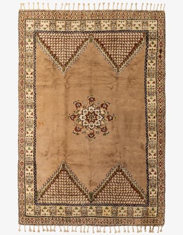 8' x 12' 1 Hand Knotted Moroccan Wool Rug