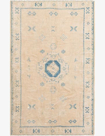 5' 2 x 8' Hand Knotted Moroccan Wool Rug