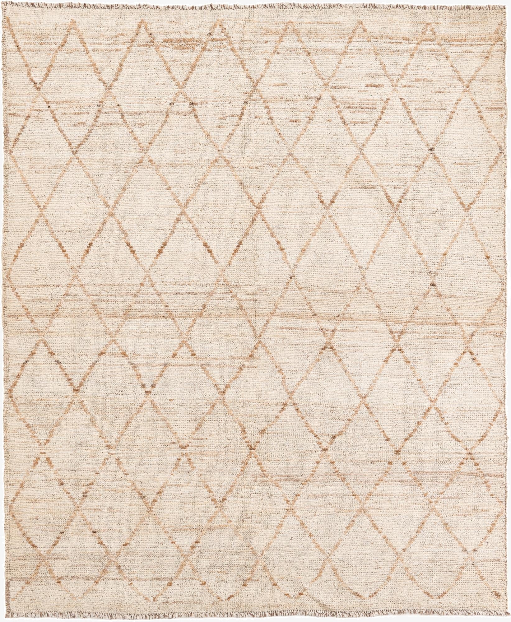 5' 8 x 6' 10  Hand Knotted Moroccan Wool Rug