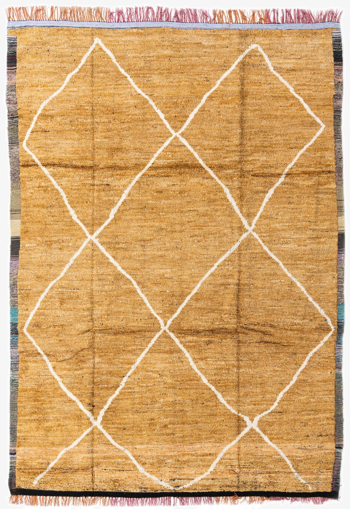 8' 7 x 12' 3  Hand Knotted Moroccan Wool Rug