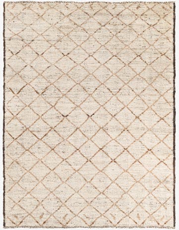 5' 2 x 6' 10 Hand Knotted Moroccan Wool Rug