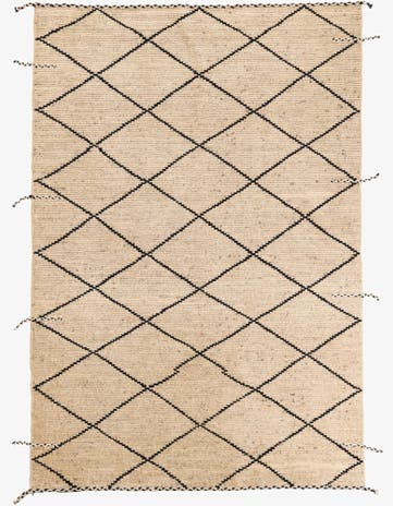 6' 2 x 9' 1 Hand Knotted Moroccan Wool Rug