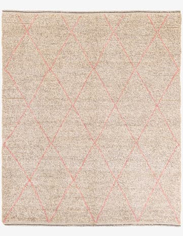 5' 9 x 7' Hand Knotted Moroccan Wool Rug