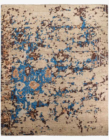 12' 4 x 15' 3 Hand Knotted Moroccan Wool Rug