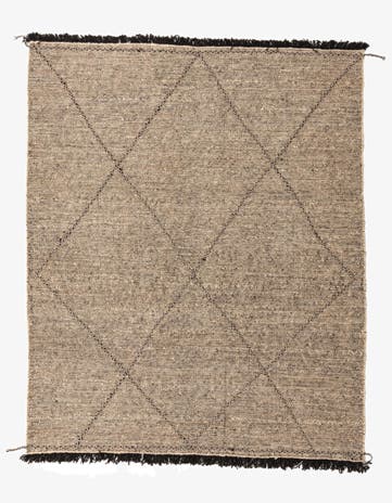 6' 2 x 7' 6 Hand Knotted Moroccan Wool Rug