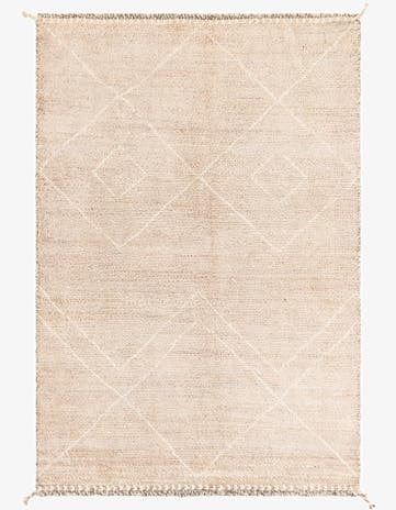 4' 2 x 6' 2 Hand Knotted Moroccan Wool Rug
