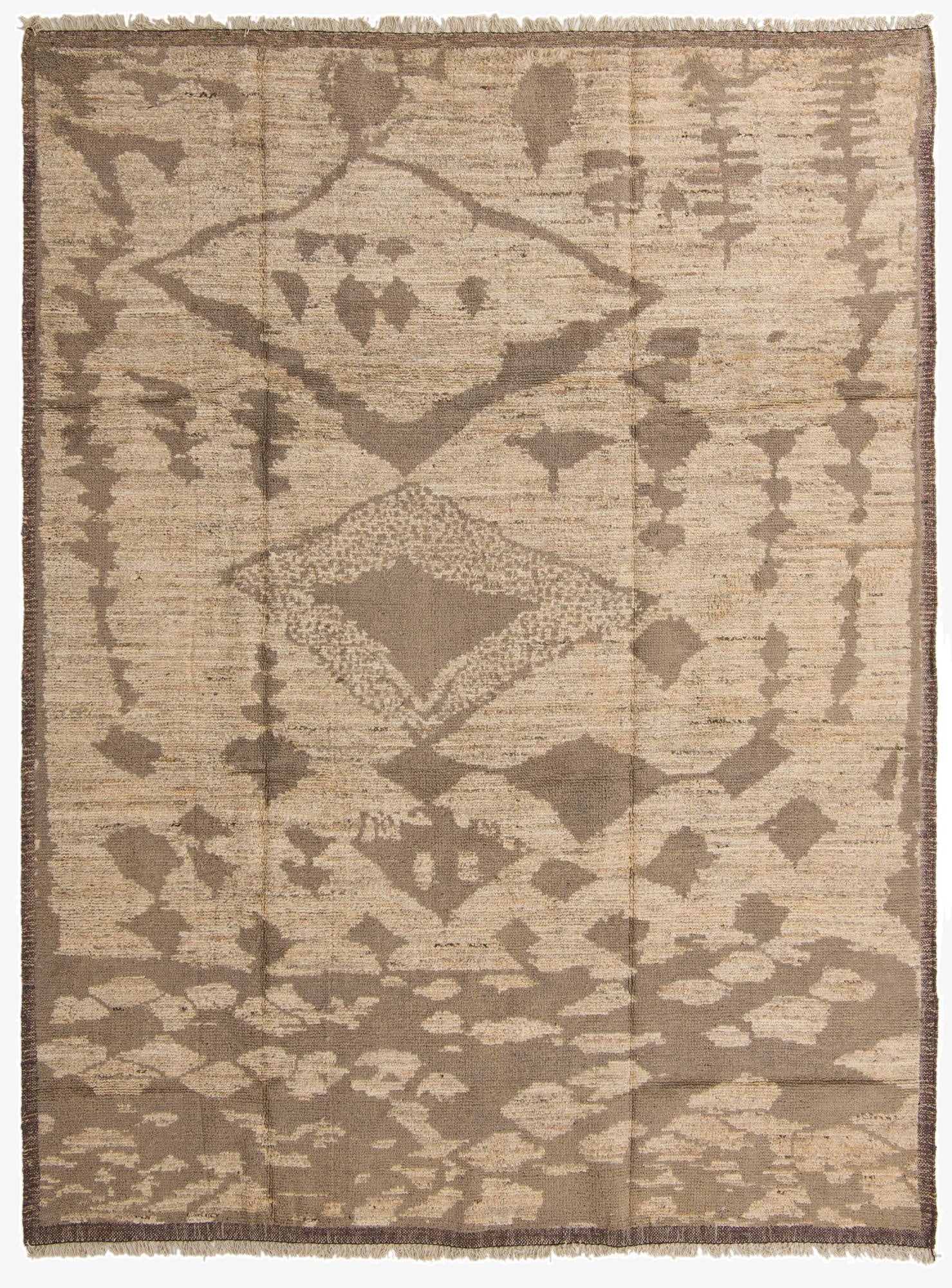 9' 3 x 12' 3  Hand Knotted Moroccan Wool Rug