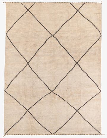 8' x 12' Hand Knotted Moroccan Wool Rug