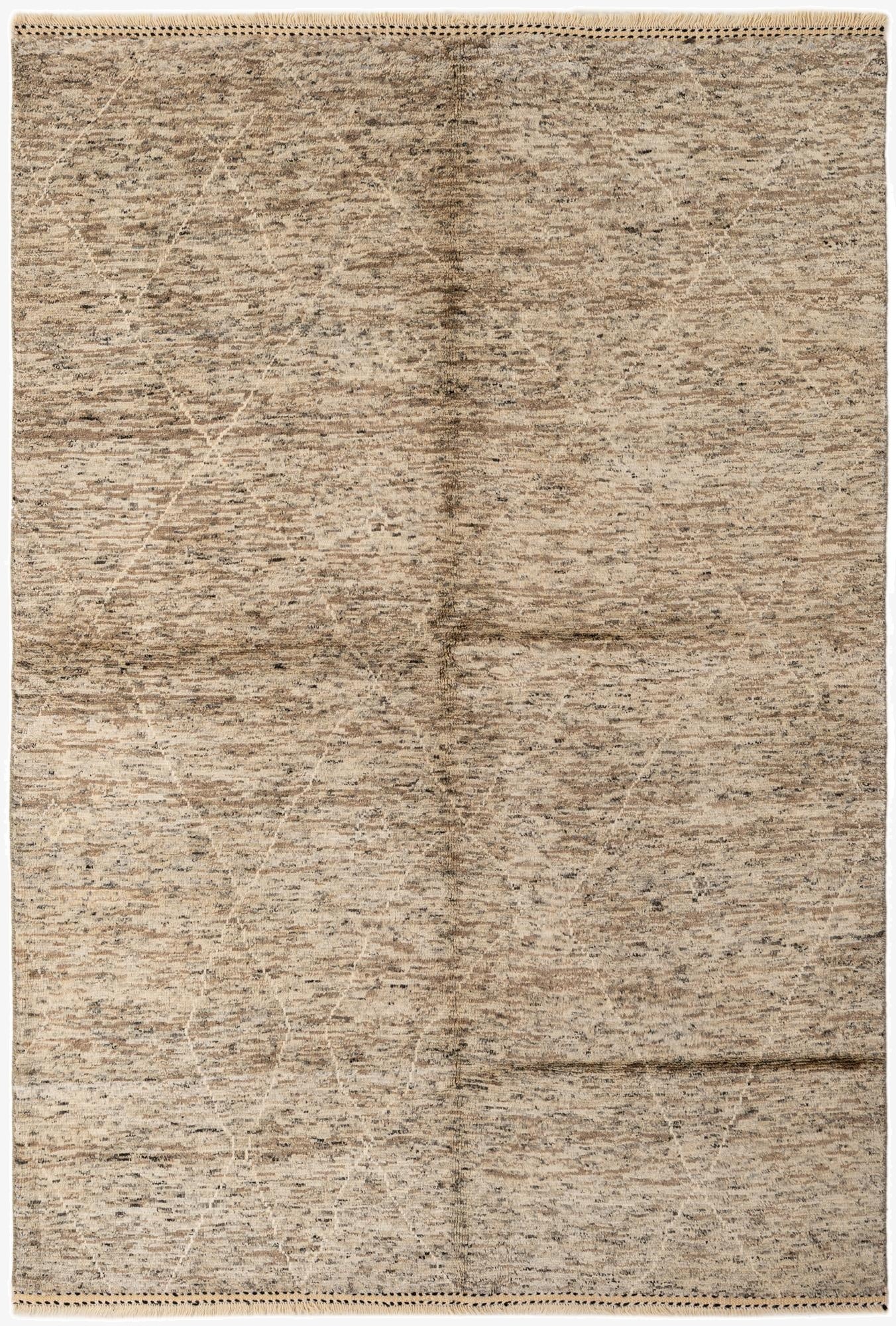 5' 5 x 7' 11  Hand Knotted Moroccan Wool Rug