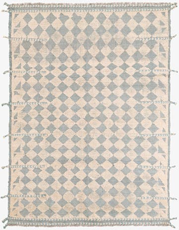 5' 3 x 7' Hand Knotted Moroccan Wool Rug