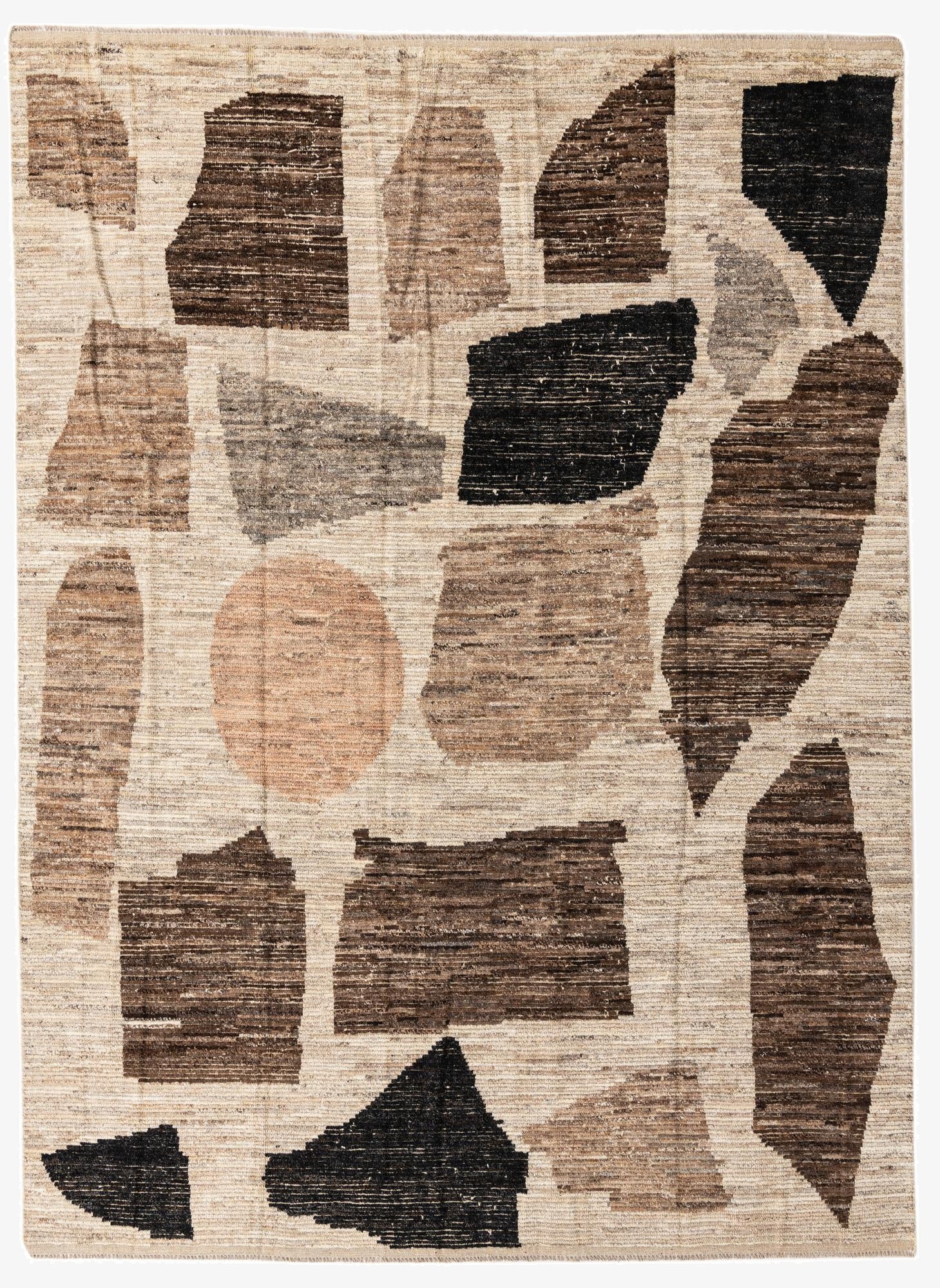 8' x 11'  Hand Knotted Moroccan Wool Rug