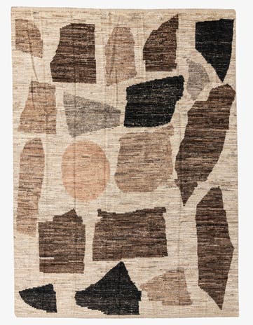 8' x 11' Hand Knotted Moroccan Wool Rug