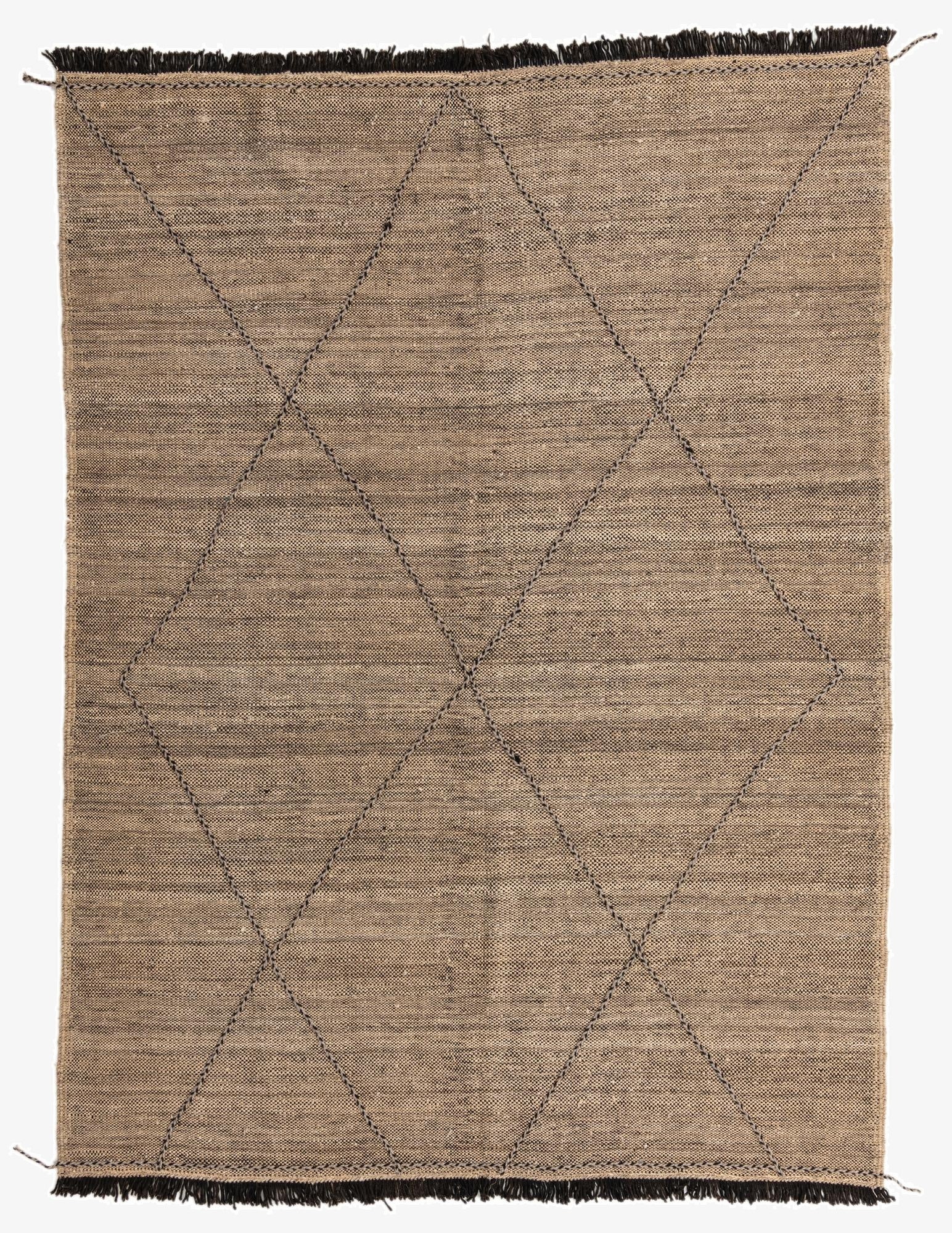 7' 3 x 9' 7  Hand Knotted Moroccan Wool Rug