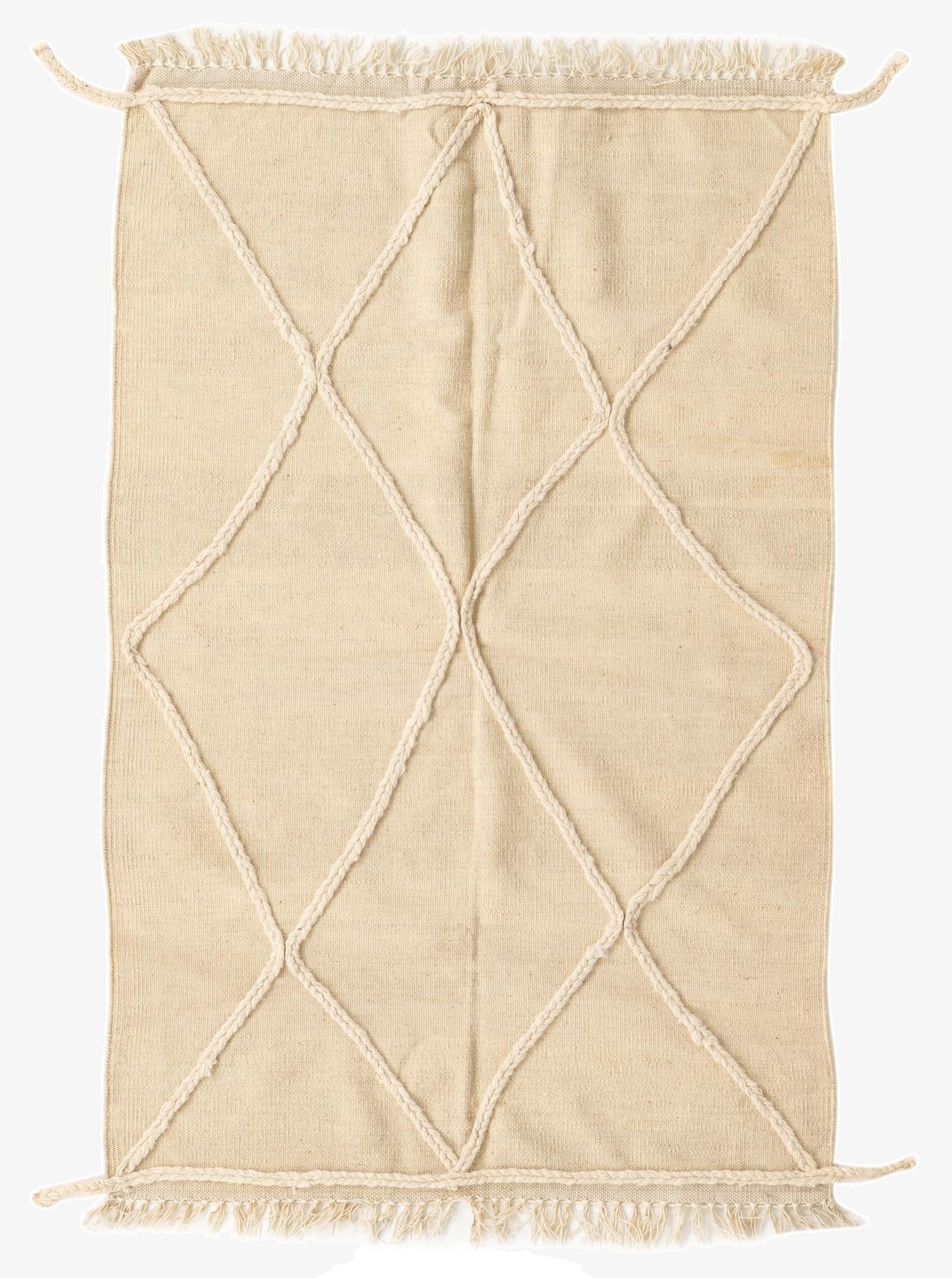 100cm x 157cm  Hand Woven Moroccan Wool Rug