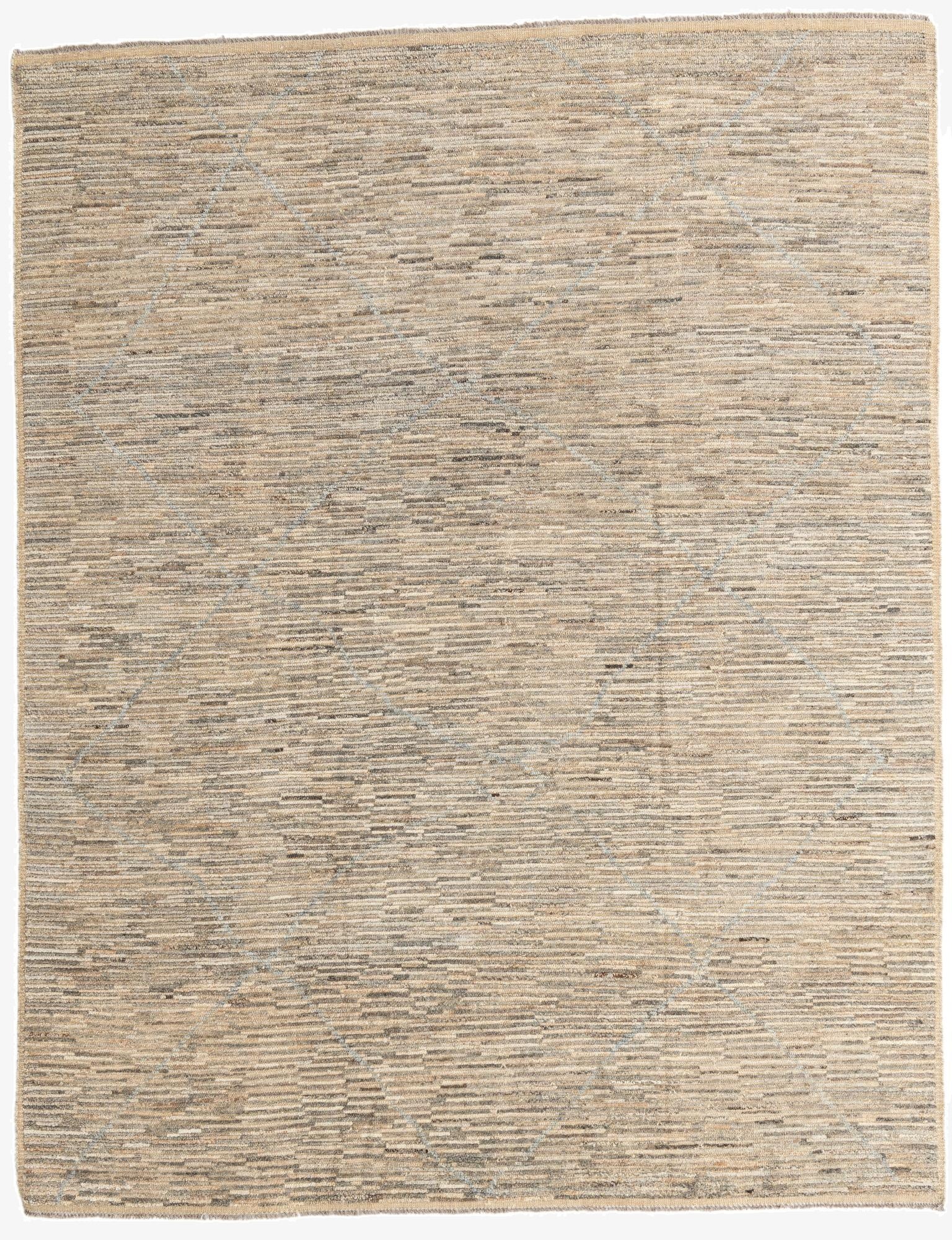 8' x 10' 2  Hand Knotted Moroccan Wool Rug