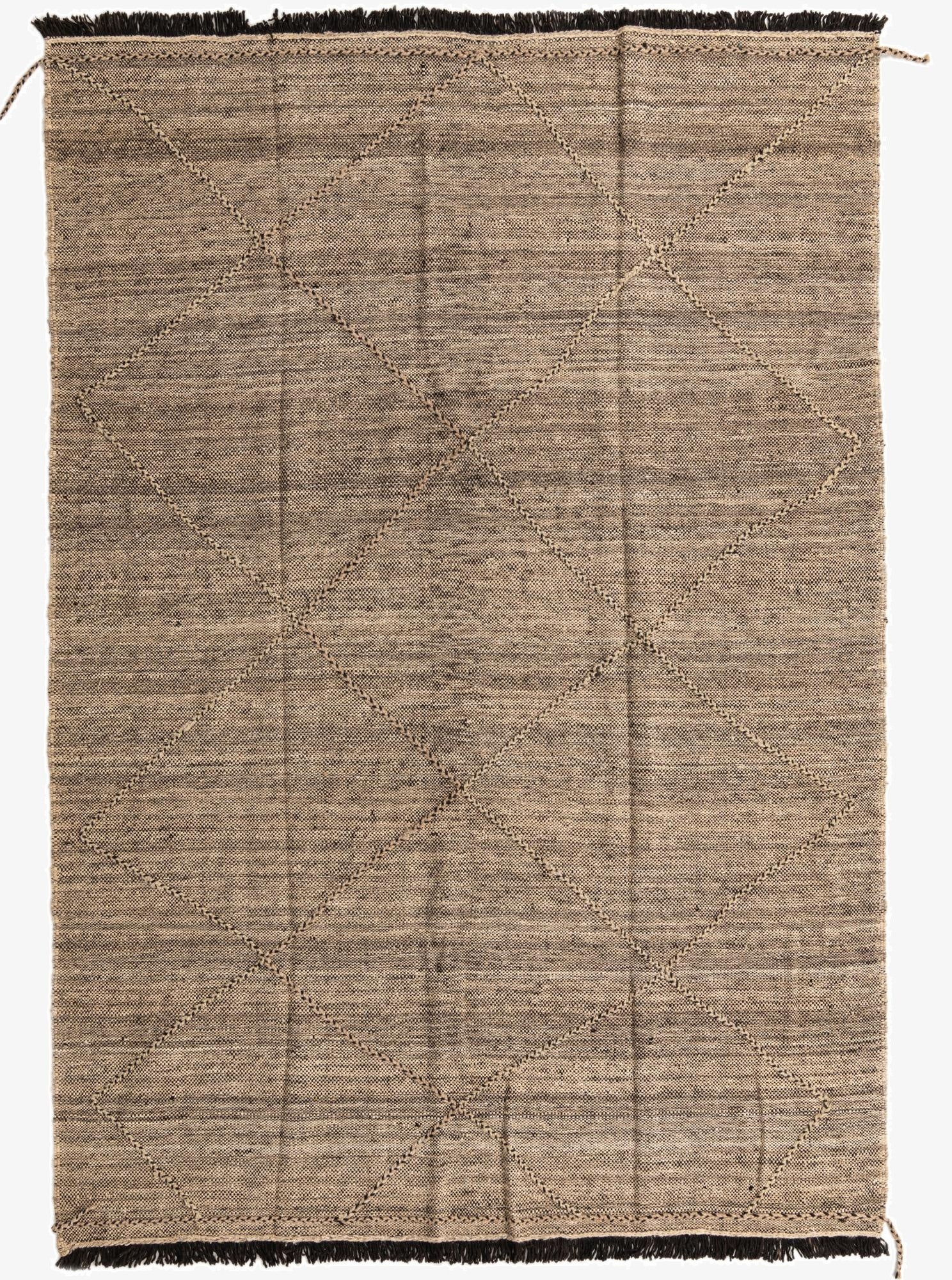 7' x 9' 7  Hand Knotted Moroccan Wool Rug