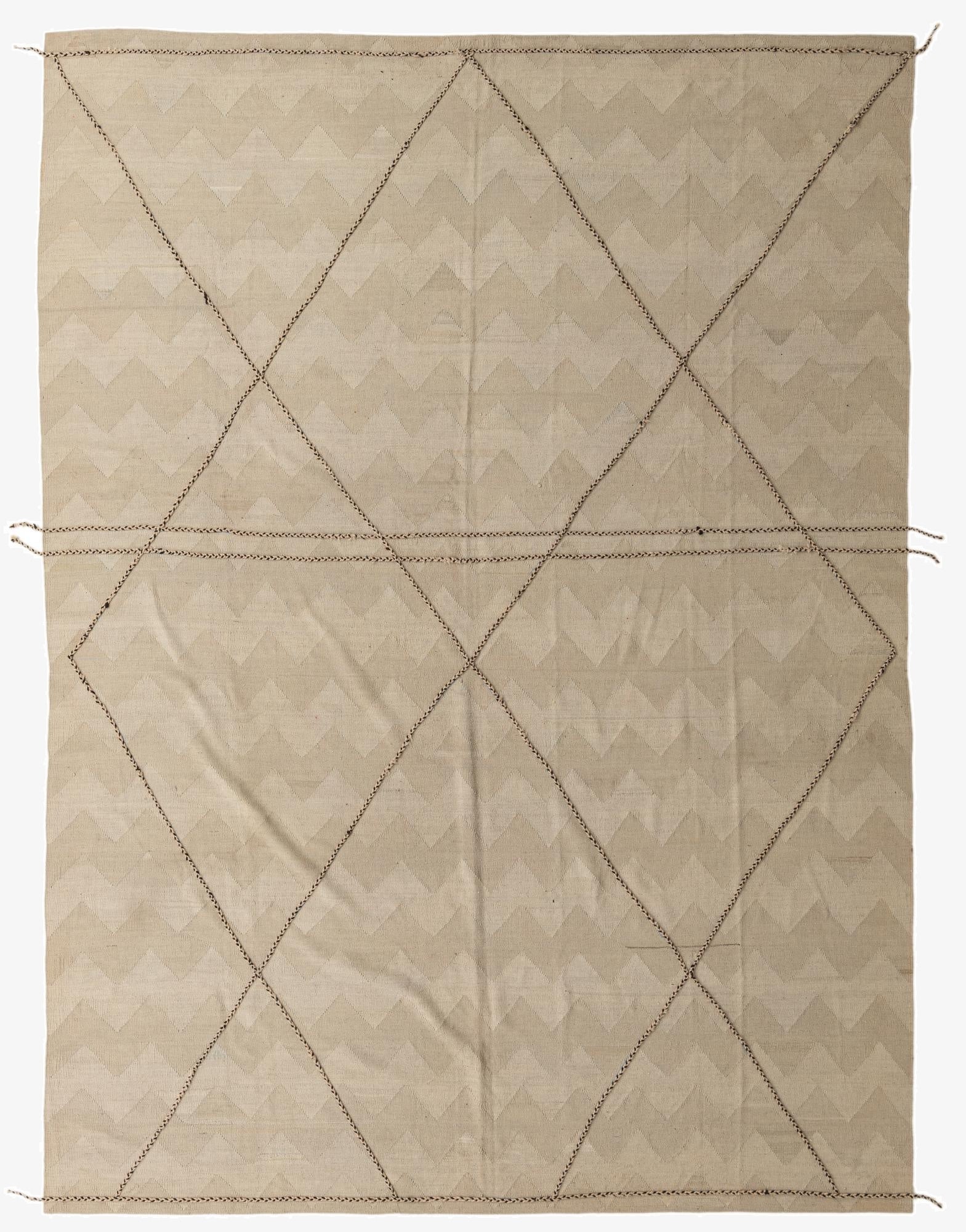 9' 10 x 13' 3  Hand Knotted Moroccan Wool Rug