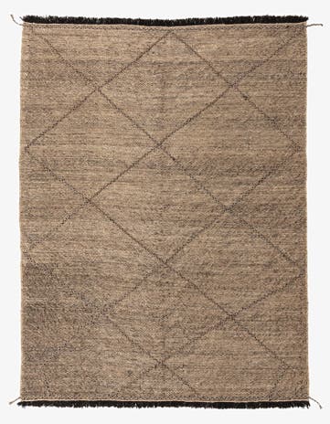 7' 3 x 9' 8 Hand Knotted Moroccan Wool Rug