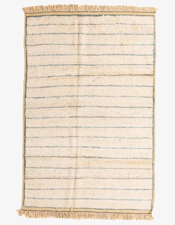 6' 3 x 9' 5 Hand Knotted Moroccan Wool Rug