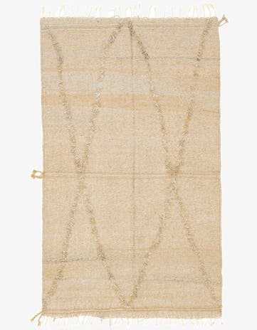 5' 1 x 8' 10 Hand Knotted Moroccan Wool Rug