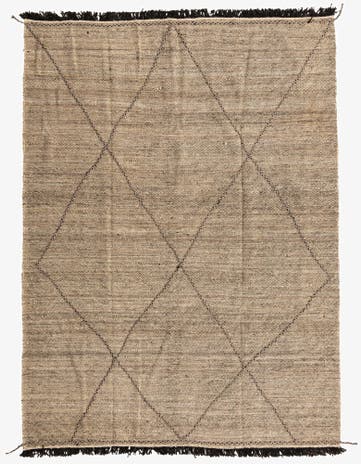 7' 2 x 9' 8 Hand Knotted Moroccan Wool Rug