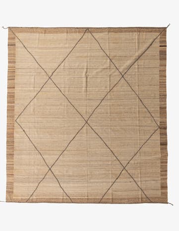 10' 9 x 11' 10 Hand Knotted Moroccan Wool Rug