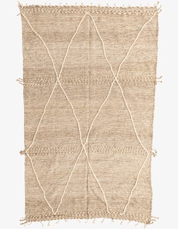 6' 4 x 9' 10 Hand Knotted Moroccan Wool Rug