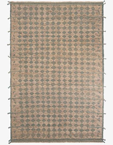 6' 9 x 10' Hand Knotted Moroccan Wool Rug