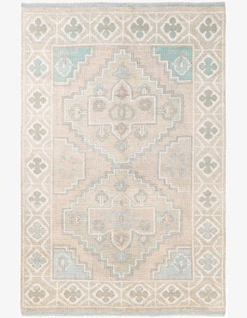 6' x 8' 9 Hand Knotted Moroccan Wool Rug