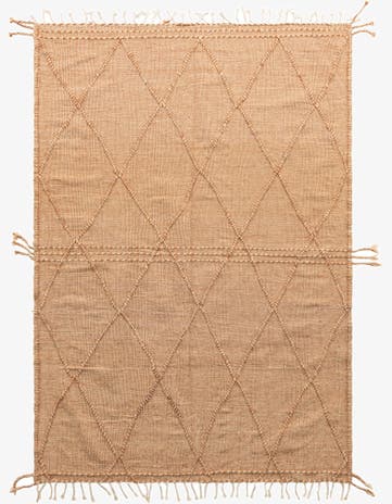 6' 5 x 10' Hand Knotted Moroccan Wool Rug