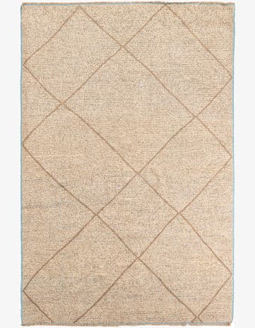 6' 1 x 9' 2 Hand Knotted Moroccan Wool Rug