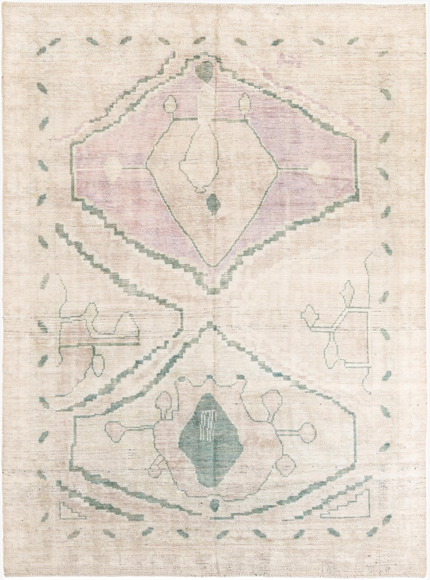 8' 5 x 11' 3  Hand Knotted Moroccan Wool Rug