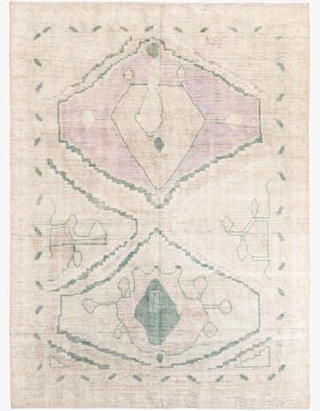 8' 5 x 11' 3 Hand Knotted Moroccan Wool Rug