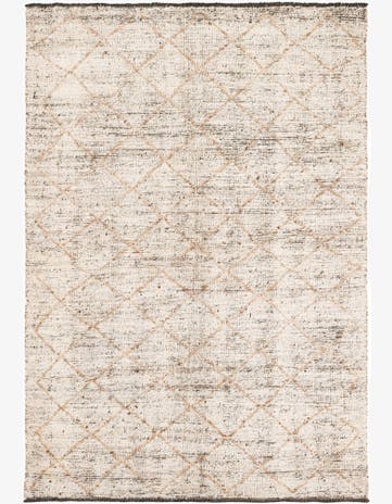 4' 10 x 6' 10 Hand Knotted Moroccan Wool Rug