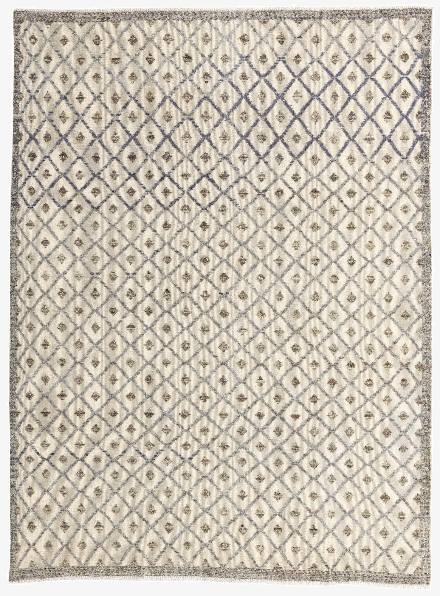 8' x 10' 8  Hand Knotted Moroccan Wool Rug