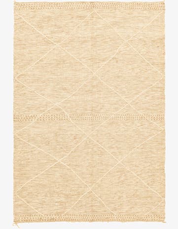 6' 6 x 9' 7 Hand Knotted Moroccan Wool Rug