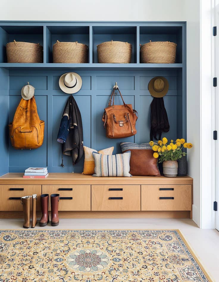 Detail image of 3' x 5' Nain Design Rug