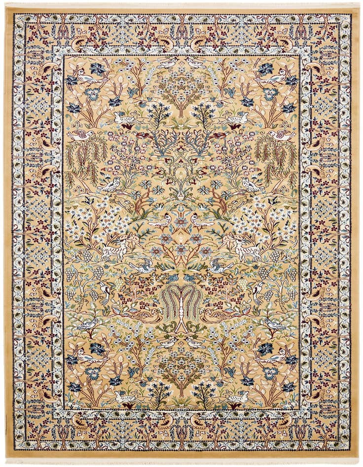 Detail image of 5' 3 x 8' Nain Design Rug