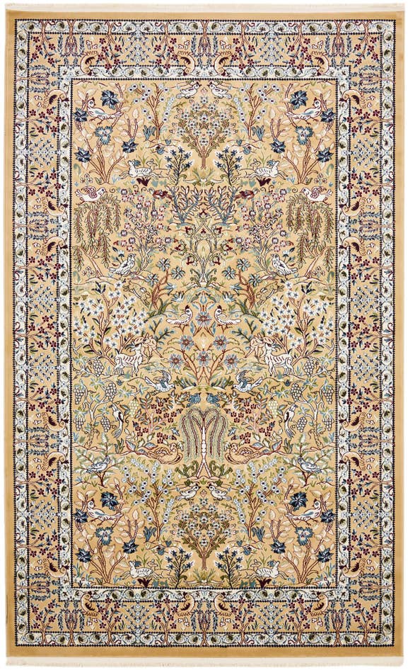 Detail image of 5' 3 x 8' Nain Design Rug